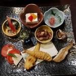 魚の家 - 前菜盛り合わせ（野菜コース）