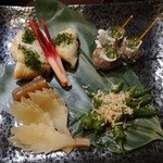 魚の家 - 焼き物盛り合わせ（野菜コース）