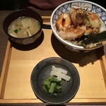 五穀 - 大江戸天丼セット　1130円+税