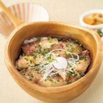 こめらく 贅沢な、お茶漬け日和。 - 博多店限定メニューごまかんばちのおひつごはん