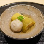 新ばし 星野 - 久世茄子と小芋の炊き合わせ