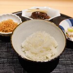 新ばし 星野 - ご飯