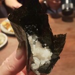 鳥茂 - キャビアの手巻き