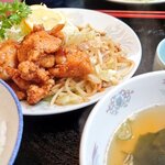 北京料理 竜馬 - とりの味付け唐揚げ定食ふ