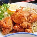 北京料理 竜馬 - とりの味付け唐揚げ定食