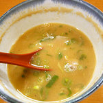 麺や 紡 - スープ割り