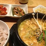 韓国料理 HARU - ランチ…純豆腐チゲ定食 