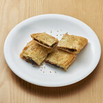 Crispy Pancakes with azuki bean paste