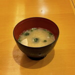 鮨 棗 - 味噌汁
