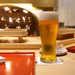 Oimatsu Tempura Suzuki - 生ビール