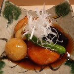 185513453 - 若鶏唐揚と根菜黒酢餡かけ