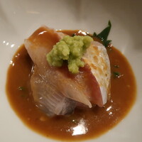 帰燕 - 勘八胡麻醤油かけ