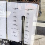 La Brianza - この日のメニュー。