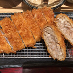 新宿さぼてん -  熟成三元麦豚ロースかつ➕"とろ旨"メンチかつ