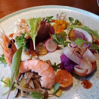 THE DINING シノワ唐紅花＆鉄板フレンチ蒔絵 - 