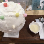 コオリヤ ユキボウシ - 横に添えられてる練乳が後からいい仕事を