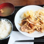 おあじ食堂 - 生姜焼き定食