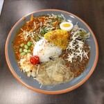 Spice Mash - 3種全部盛りカレー(チーズトッピング)