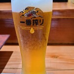 鮨匠 のむら - お酒①麒麟一番搾り(生ビール、麒麟ビール)