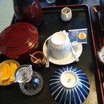 はるみや旅館 - 食後のデザートと紅茶とコーヒー