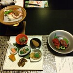 はるみや旅館 - 料理写真:夕食の前菜等