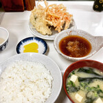天ぷら定食ふじしま - 天ぷら定食(620円)