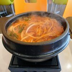 Ishiyaki Bibimpa - グツク沸騰中の「豆腐チゲ」