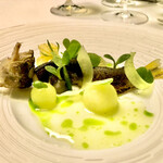 Plaiga TOKYO - しっとりした鮎のコンフィにメロンが合うんですね