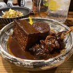 185566593 - 味噌おでん(牛すじ、大根、厚揚げ)