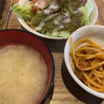 Hahameshi Dakko - 小鉢 サラダ 味噌汁３点セット