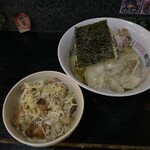 塩そば専門店 桑ばら - 元祖チャー麺定食＋ワンタン