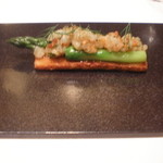 ★9　桜と牡丹のアスパラガス・カナッペ