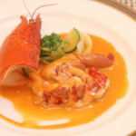 ラグナヴェール東京 - カナダ産オマール海老のヴァプール
                                柚子の香るクリミーなソース　パスタ添え