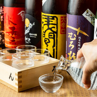 旬の日本酒に100種の焼酎…気に入る一杯がきっとあるはず！