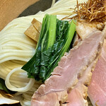 麺道 麒麟児 - 岩手鴨と松茸のつけ蕎麦@1,500円