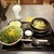 肉問屋 肉丸商店 - 料理写真:ネギ玉カルビ丼。肉丸セット(肉吸い付)、肉中盛り、ご飯ふつう。¥1410-