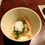 りょうりや 御旅屋 - カワハギの肝和え！