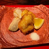 賛否両論 - 鱧のフライ　里芋のフライ　梅タルタルソース