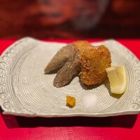 賛否両論 - 牡蠣生ウドしんじょう、ゴボウ唐揚げ