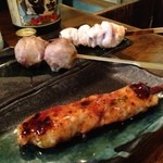 なごみや - つくねささみトマト巻きなう。  