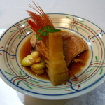 御料理 寺沢 - 喜知次と筍の炊合せ