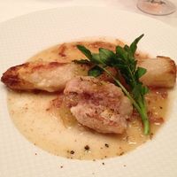 トゥーランドット 臥龍居  - ホワイトアスパラと鮮魚のXO醤ソース