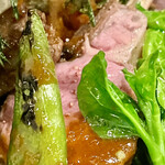 渡辺料理店 - 仔羊の火入れが完璧　柔らかいまましっかり火が通っています　モロッコインゲンが効いてます