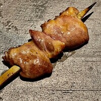 とり茶太郎 - 比内地鶏のハツ　シャキシャキ食感とあっさりした脂が堪らない