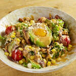 Bacon and corn abo cobb salad