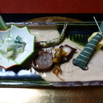 大喜庵 - 2013.04　ちまき、白和え、う巻き他