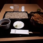 日本そば あけの蕎 - かき揚げ丼セット