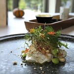 MAISON LAFITE - ◆九絵（玄海）、柿、焼き茄子のソース