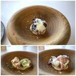 MAISON LAFITE - ＊生ハム自体のお味もいいのですけれど、マスカットやソースと共に頂くと味わいが重なりいいHarmonyに。