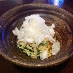 ひより　麦縄本舗　炭焼酒場 - Ｈ25.04　お通し（出汁巻き玉子）